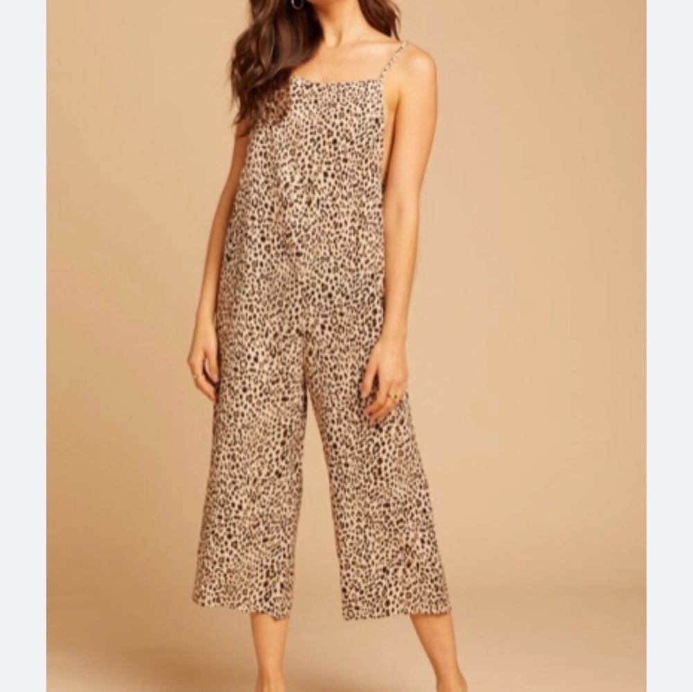 WOMEN'S BRAND NEW LUMIERE LEOPARD PRINT ROMPER JUMPSUIT SZ SMALL $50